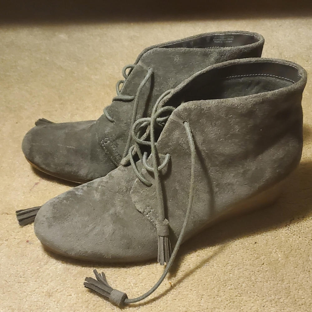 Size 9 grey "suede" bootie